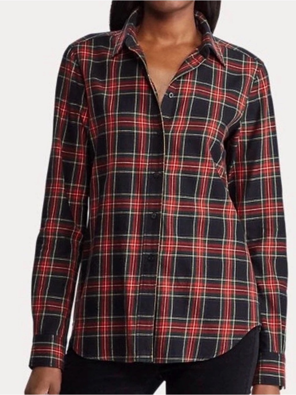 Ralph Lauren Plaid Button Down Shirt PXS Tartan Top